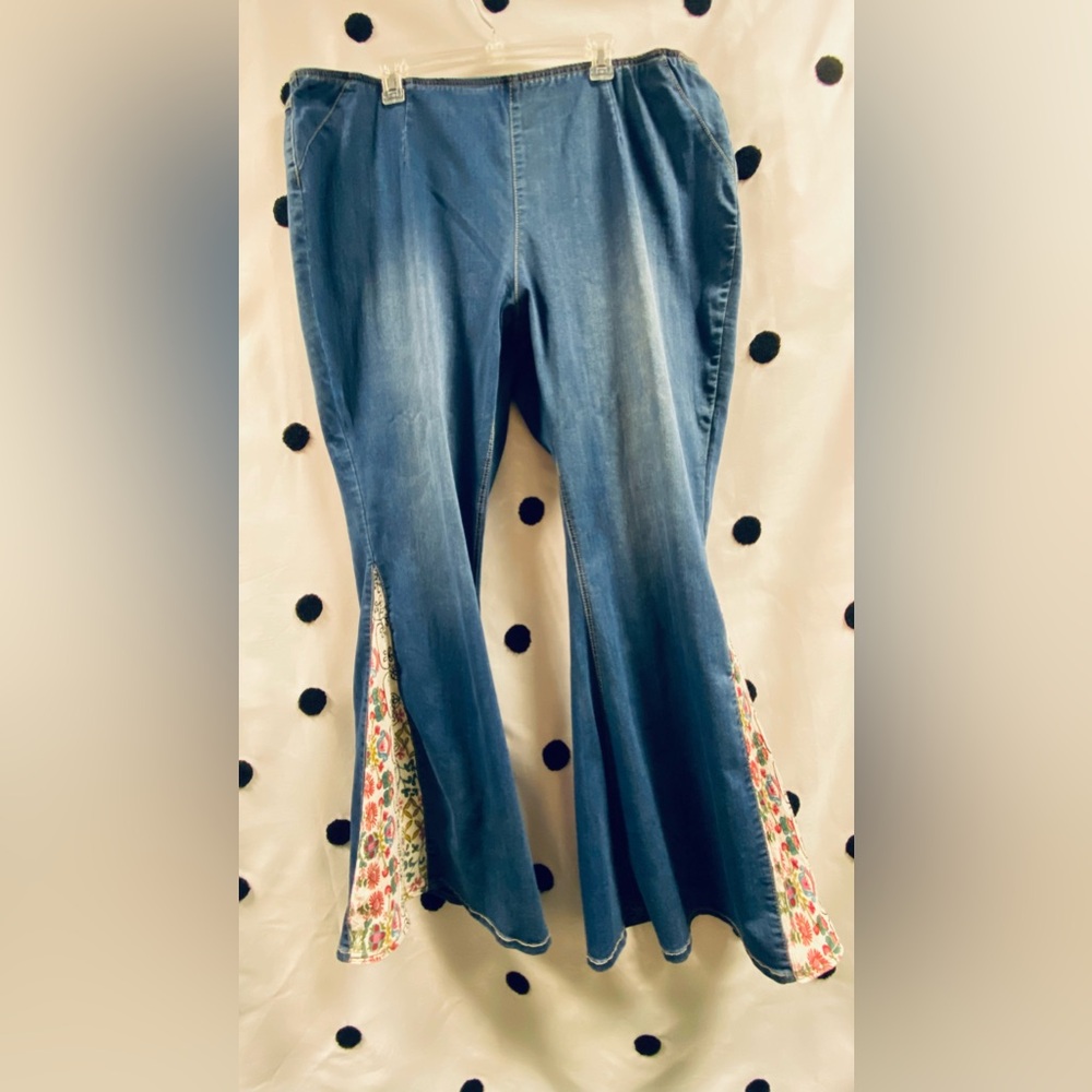 Custom Bell Bottoms for the Curvy Hippy Chic 22W Stretch Waist